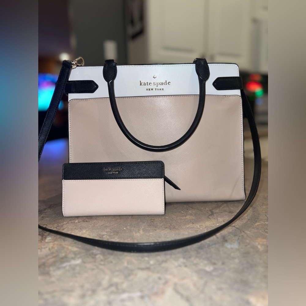 Kate Spade Staci Large Satchel Leather Tote Bag